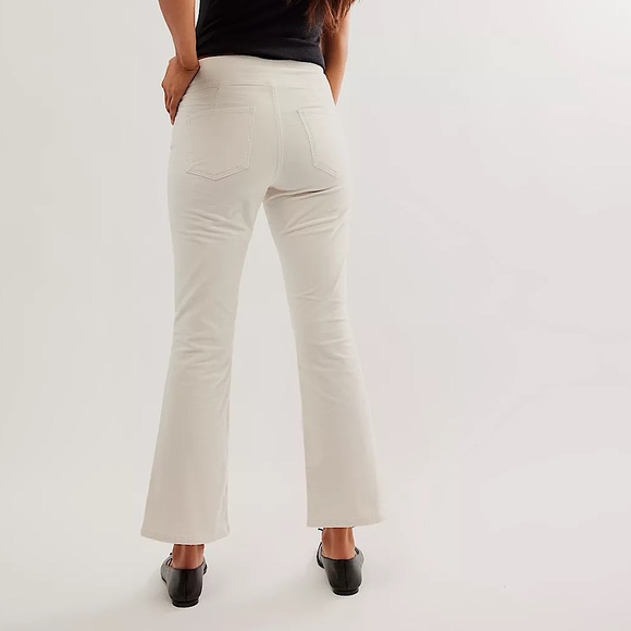 NEW Free People In My Feelings Velvet Crop Slim Flare Pants - Picture 4 of 15
